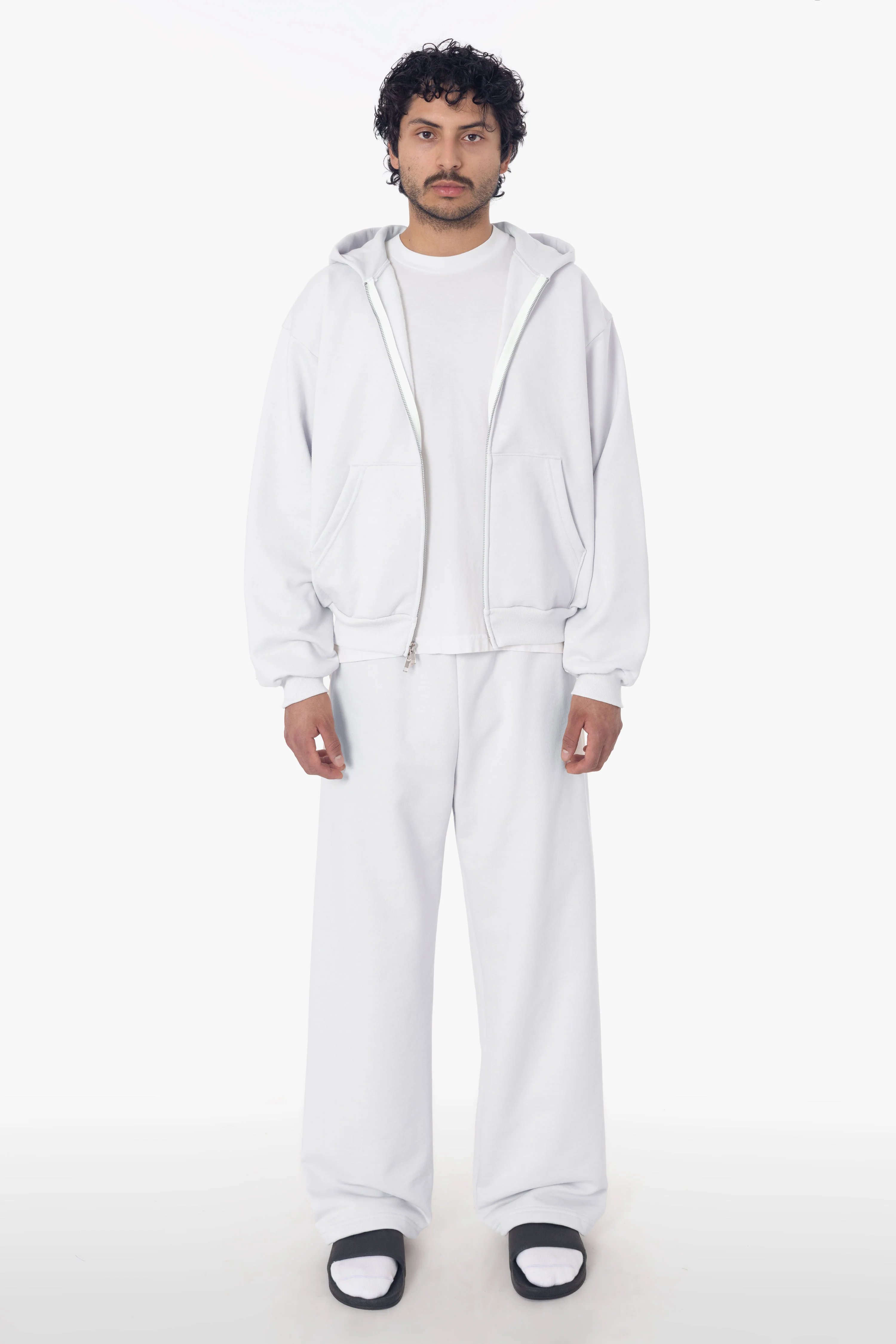 MWF1045 - 10 oz. Mid-Weight Poly Cotton Fleece Wide Open Bottom Sweatpant - Image 6