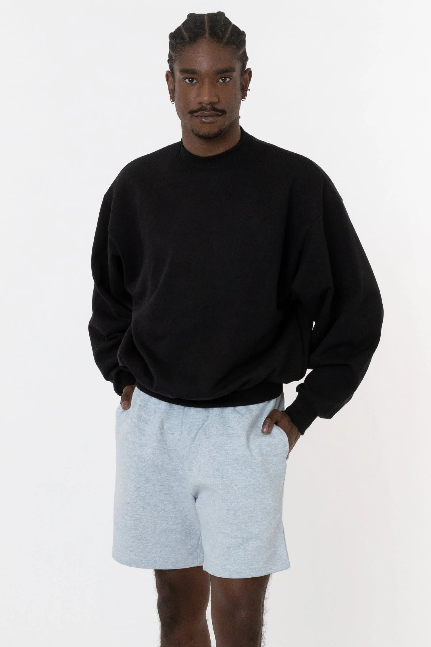 MWF1047 - 10 oz. Mid-weight Poly Cotton Fleece Wide Crewneck - Image 15