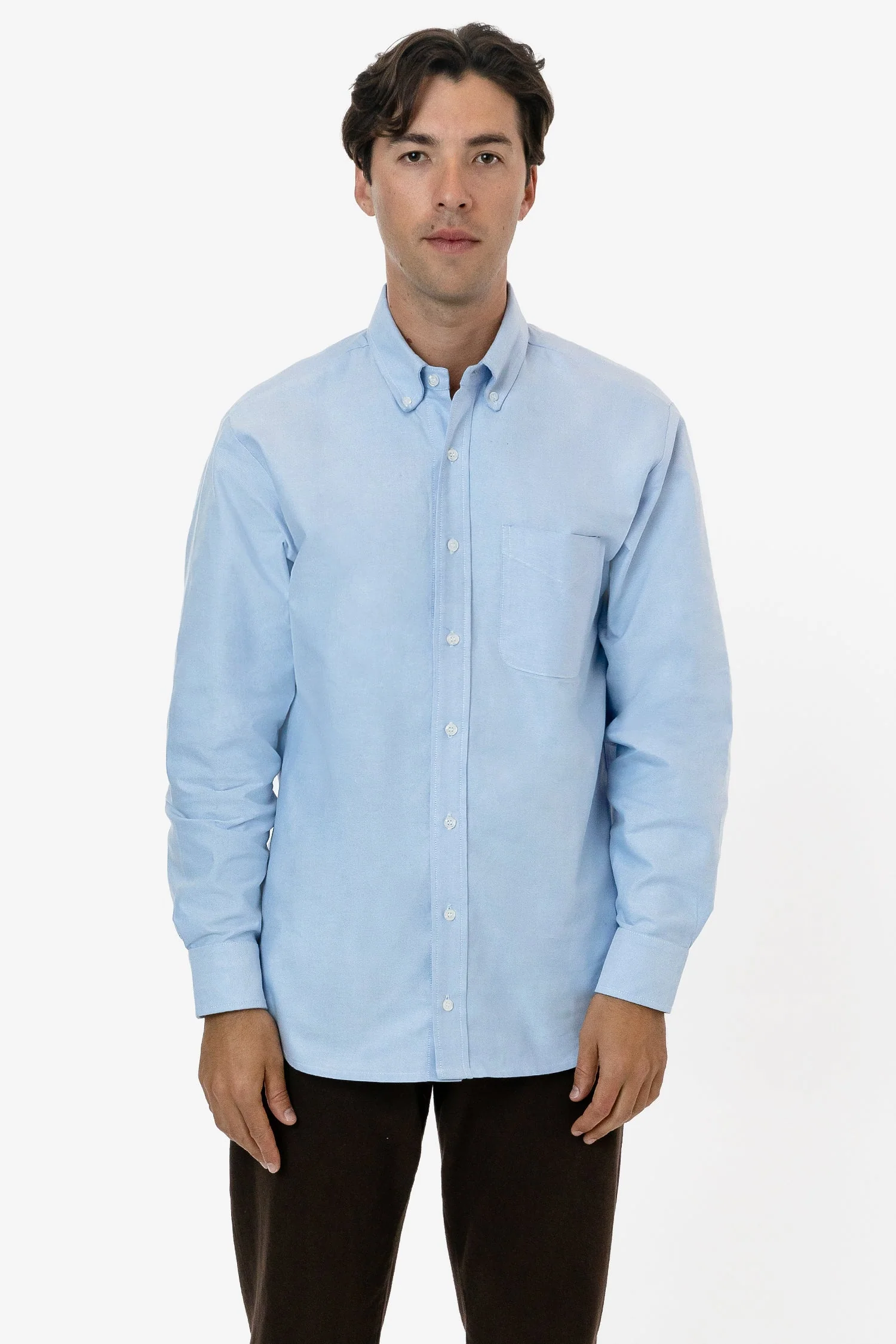 RCP402 - Classic Long Sleeve Oxford Button Down Shirt - Image 2