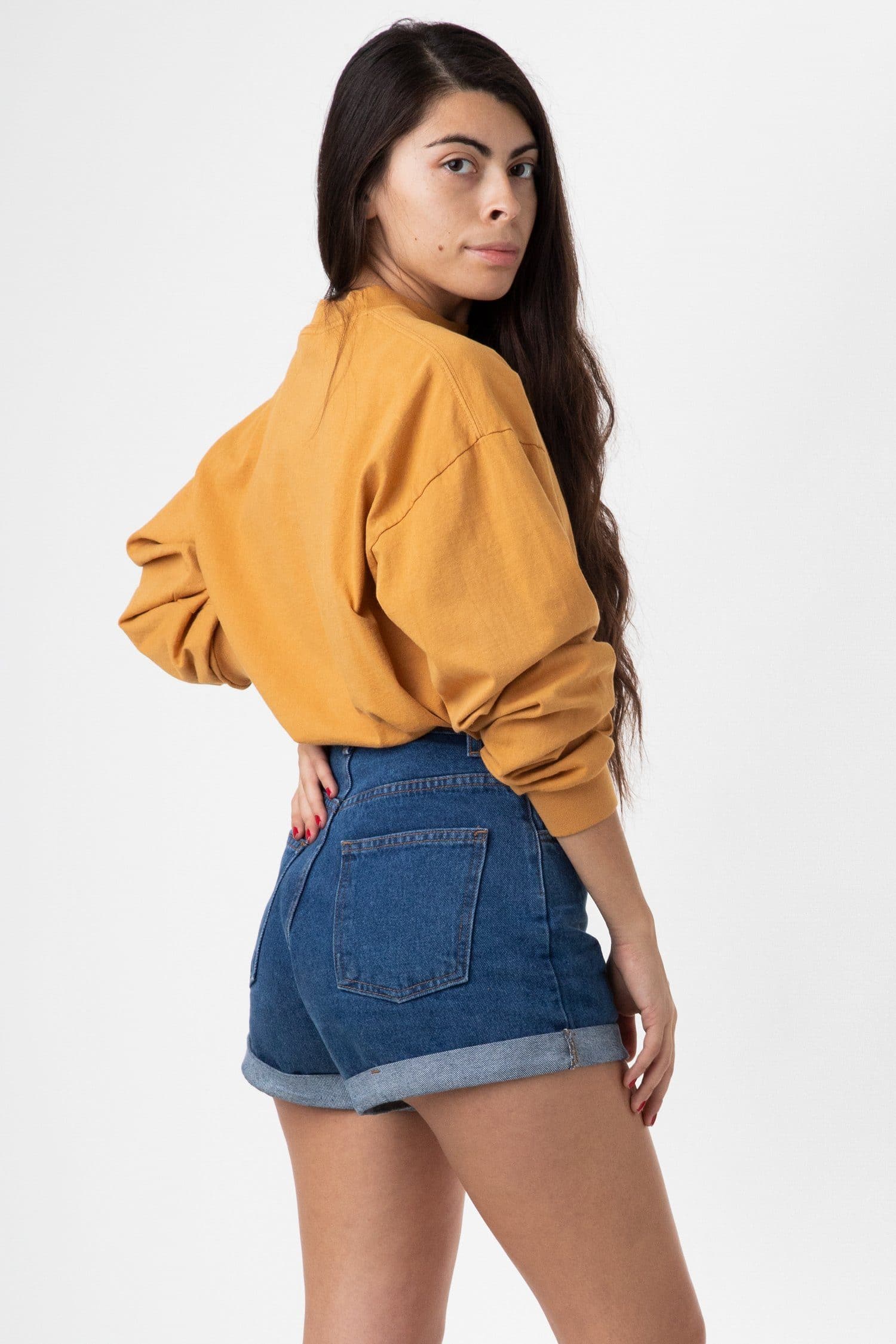 RDNW05 - Denim Loose Cuff Short - Image 4