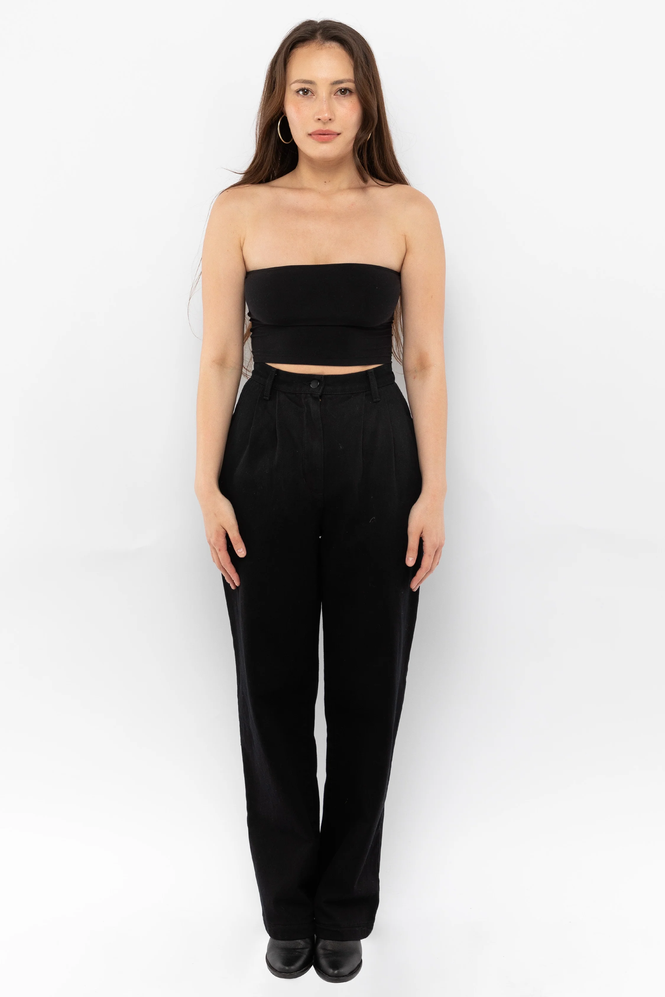 RDNW350 - Pleated Denim Straight Leg Pant - Image 2