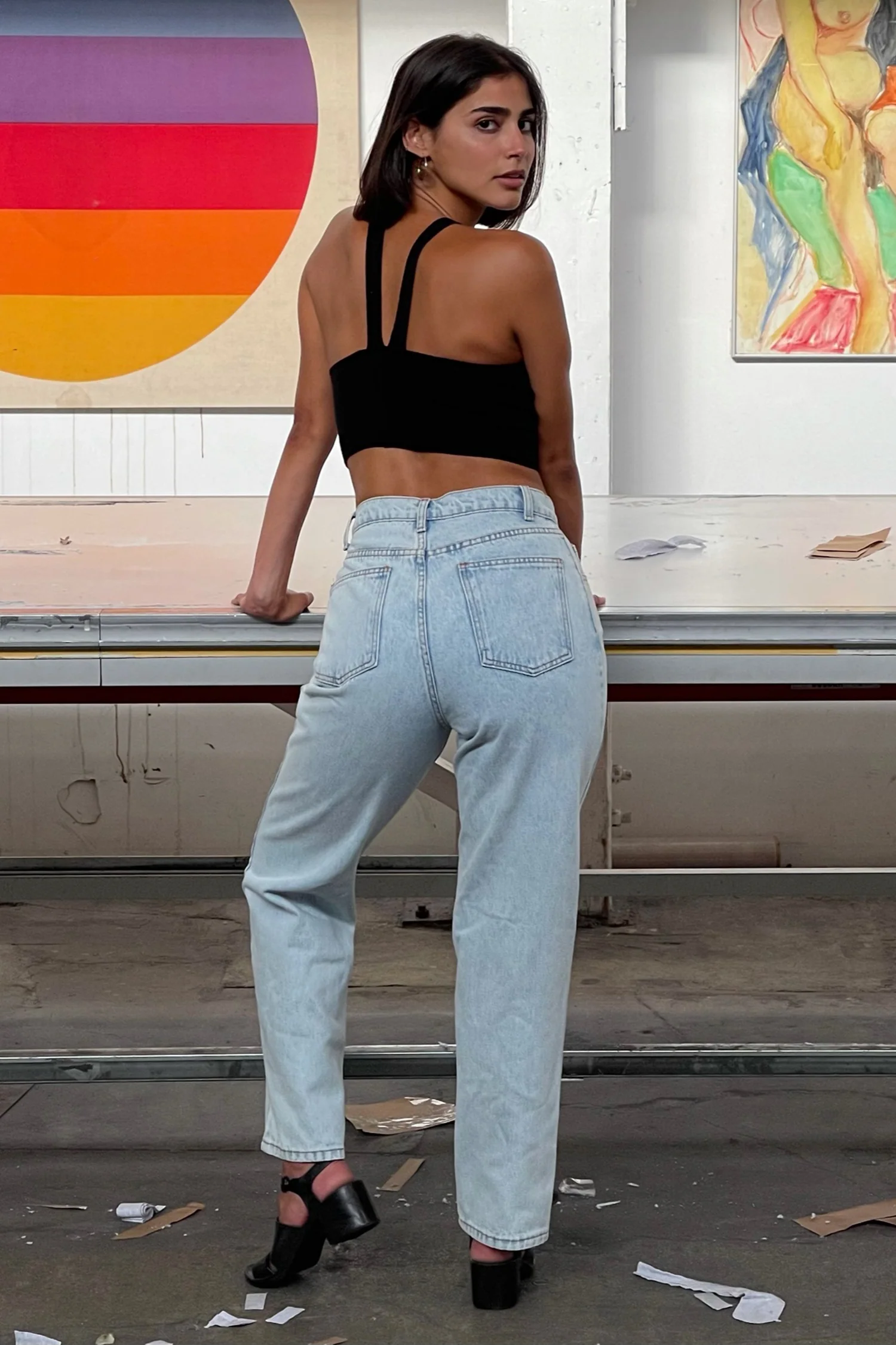 RFK53 - V Strap Knit Top - Image 2