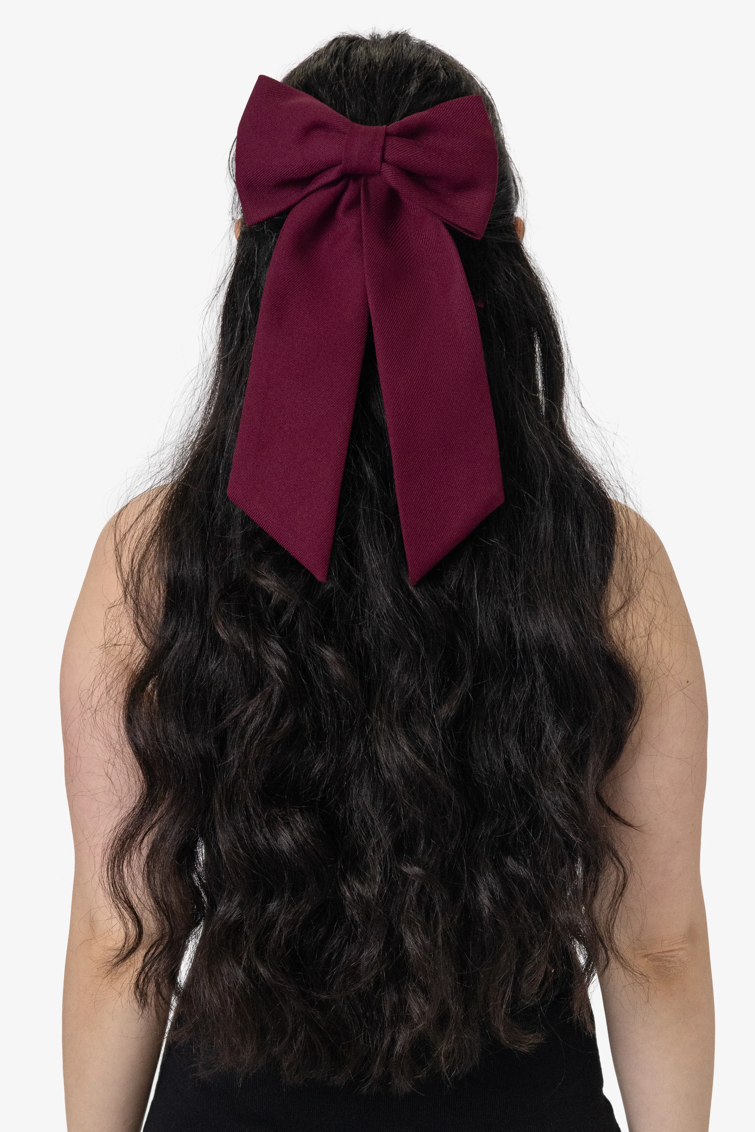 RGB051 - Poly Gabardine Long Schoolgirl Bow - Image 2