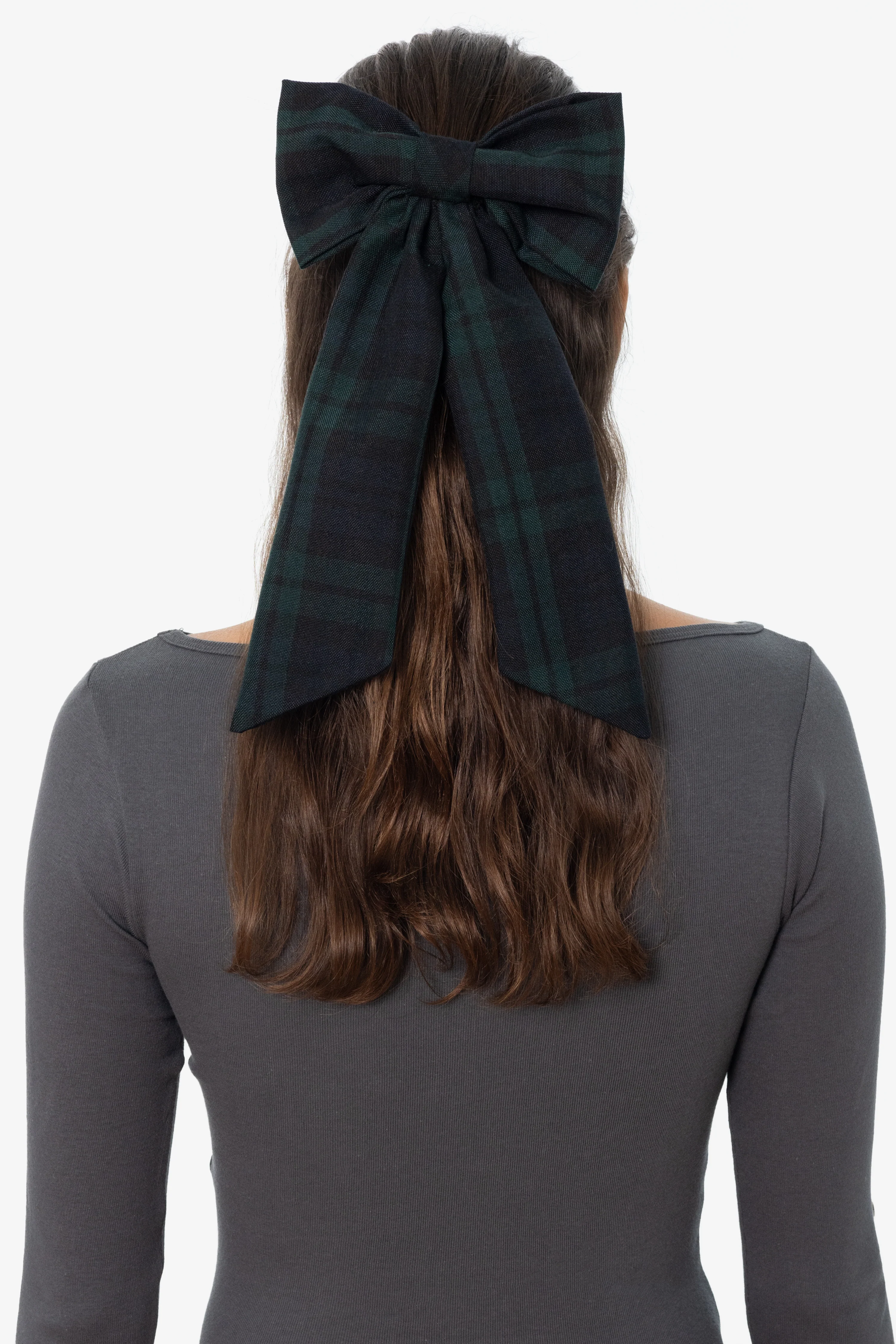 RGB051P - Plaid Long Schoolgirl Bow