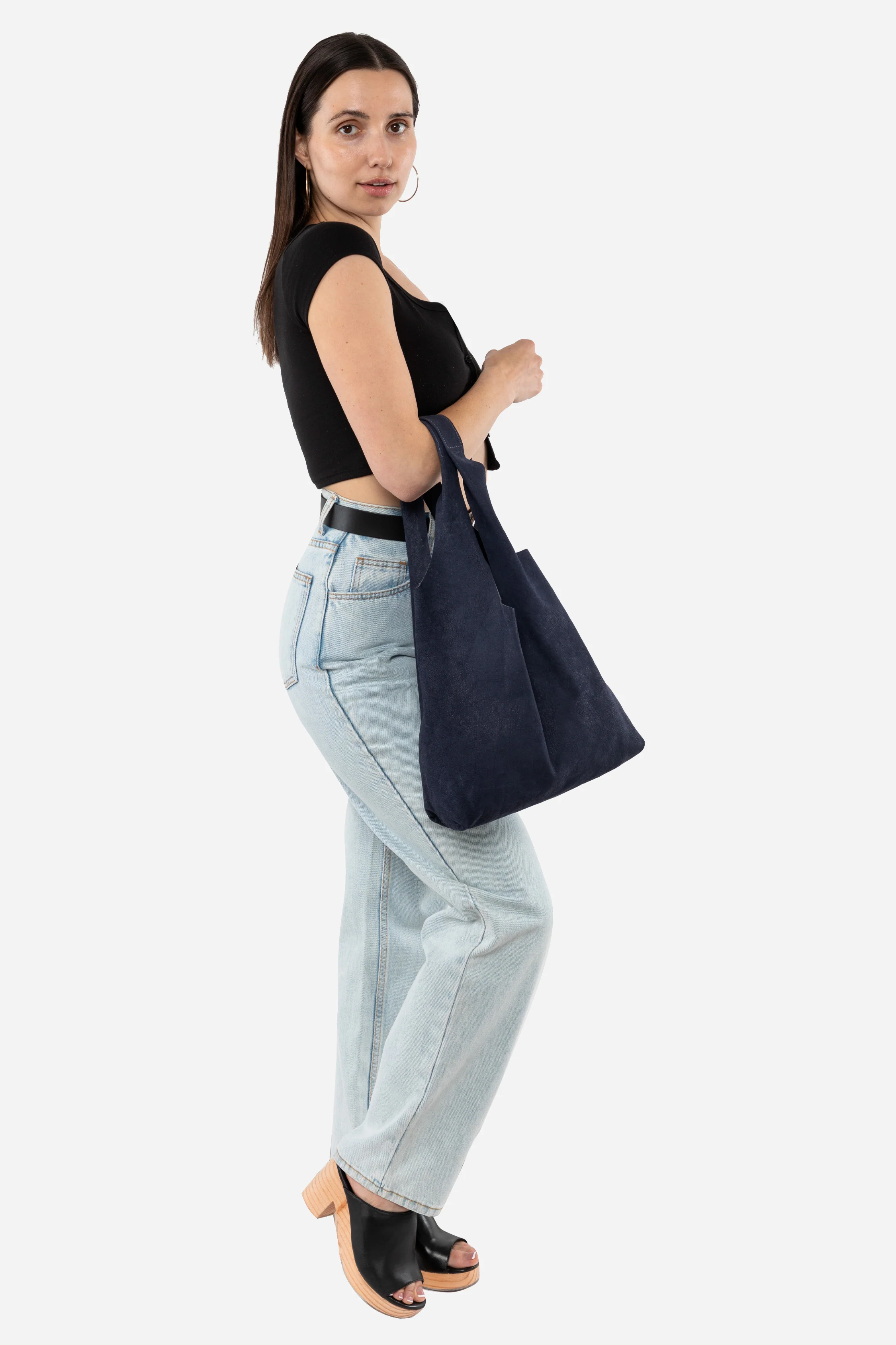 RLH3406 - Monochromatic Leather Shopping Bag - Image 113