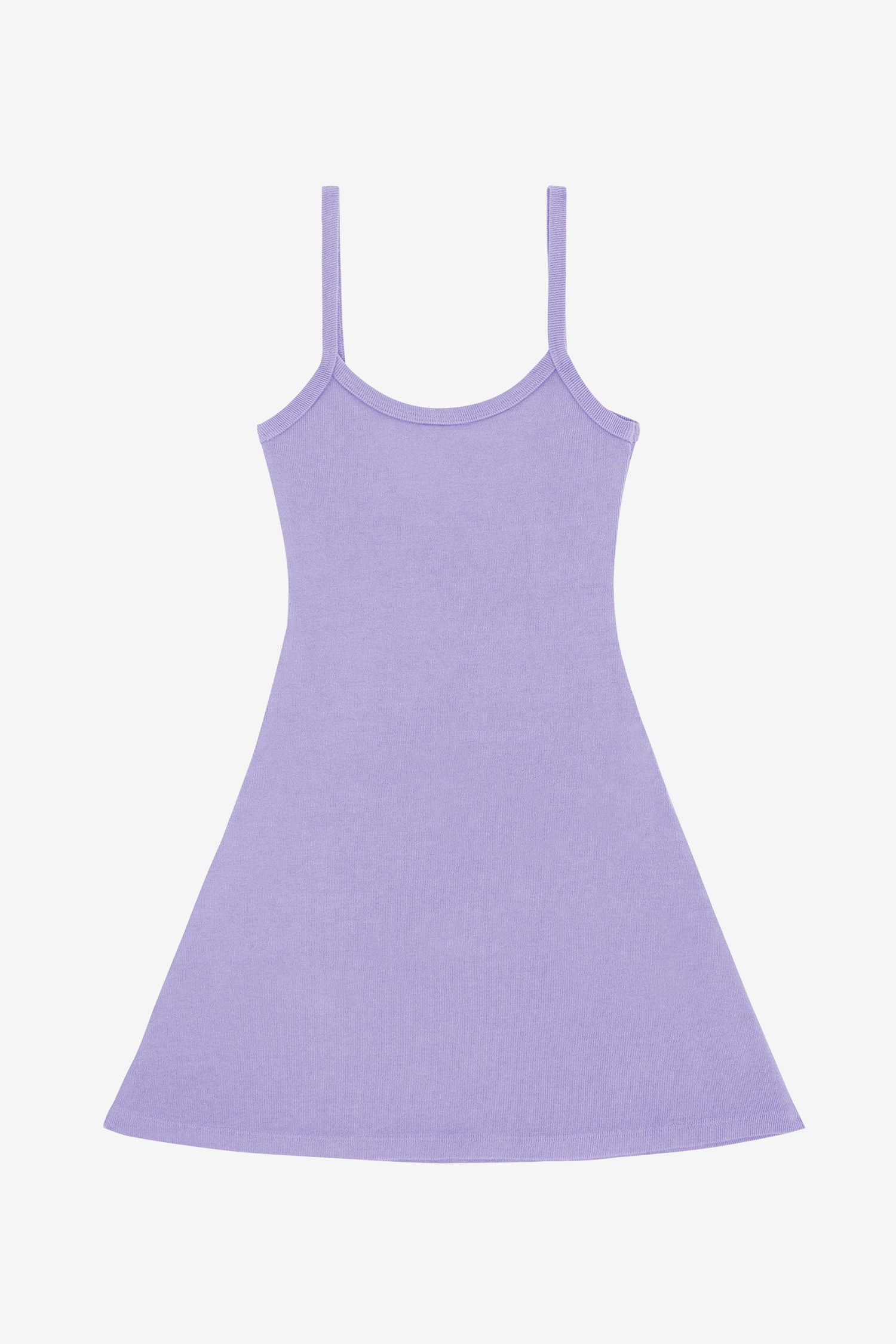 RHR318GD - Heavy Rib Spaghetti Mini Dress - Image 24