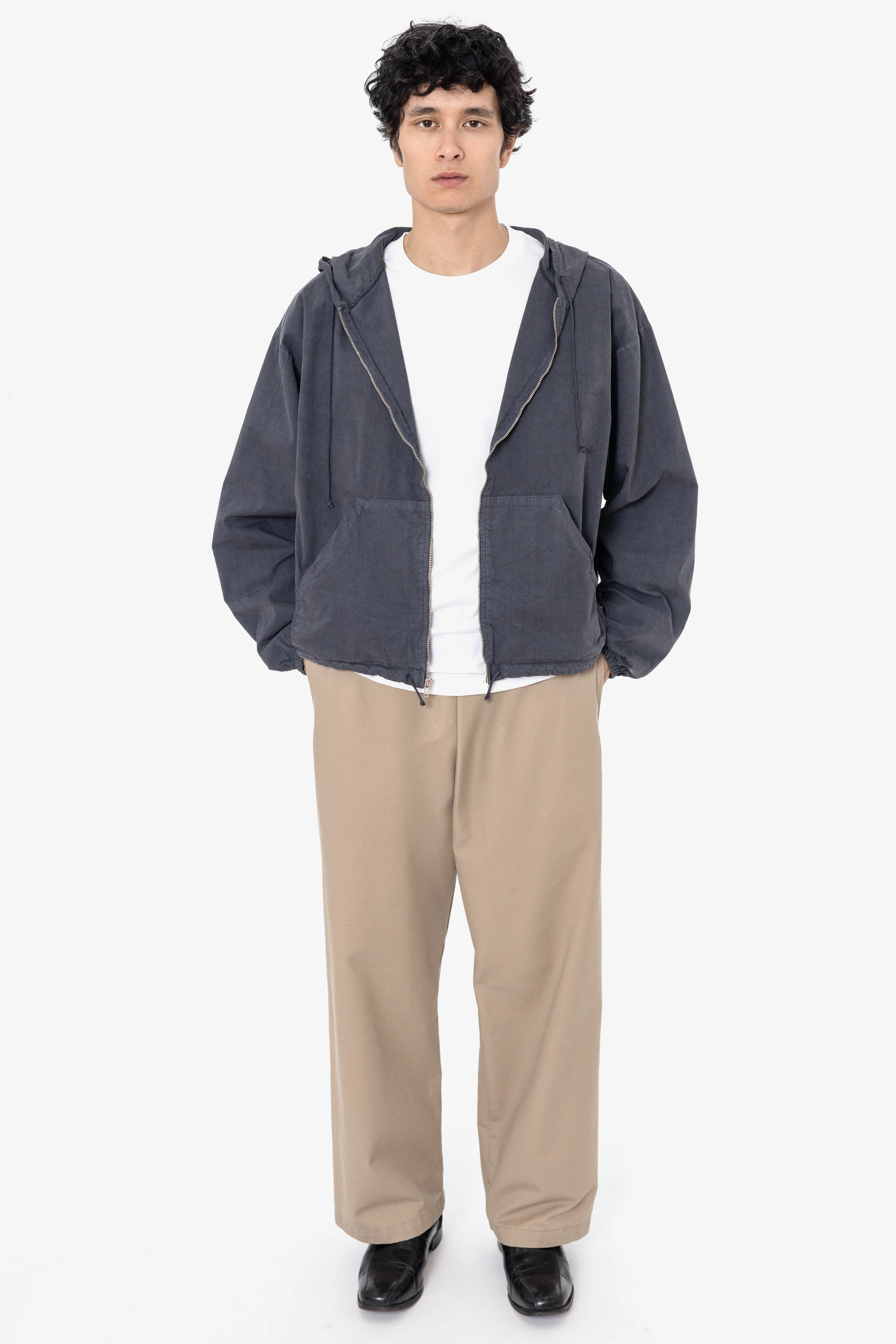 RJC410GD - Cotton Poplin Zip-Up Hooded Jacket - Image 3