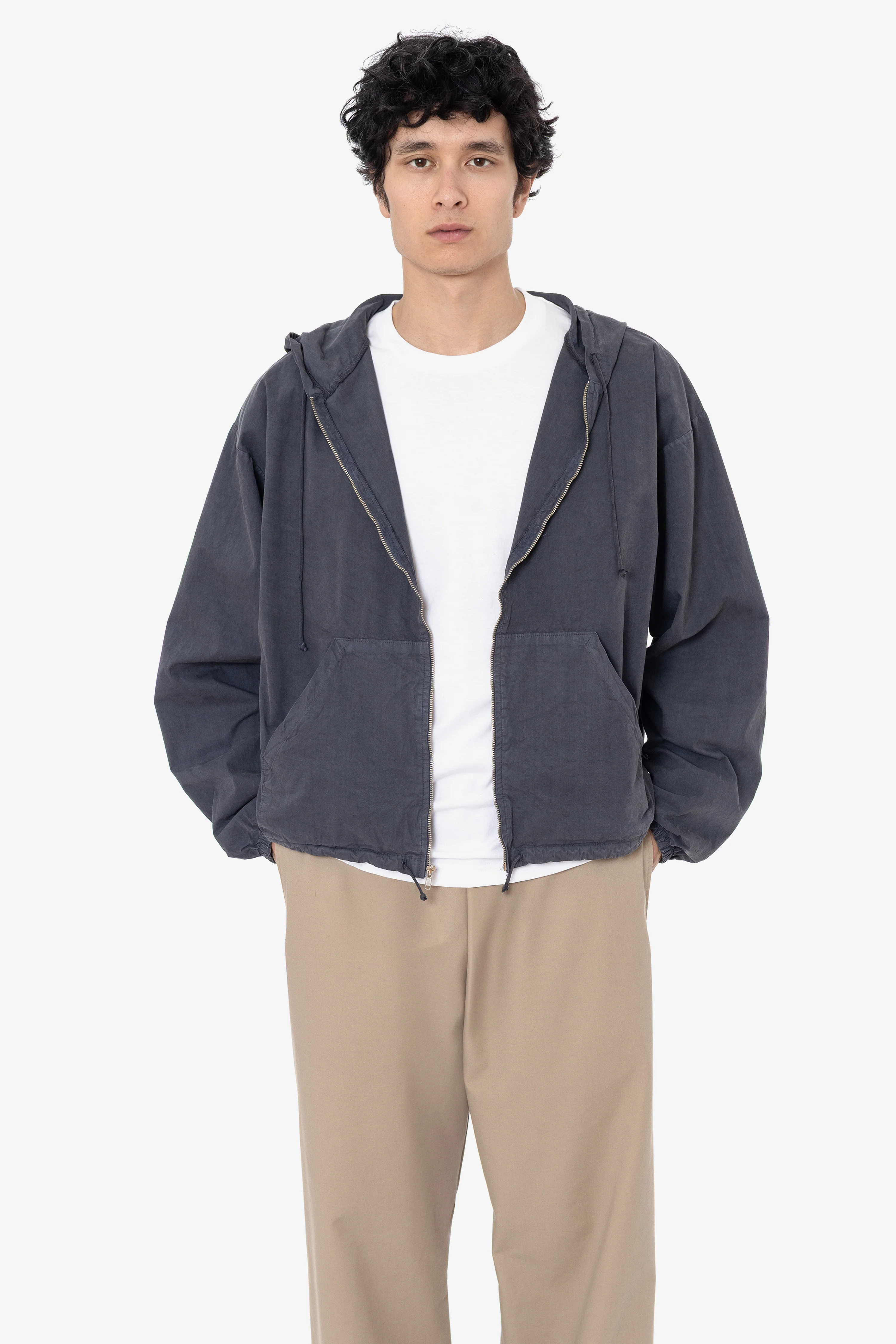 RJC410GD - Cotton Poplin Zip-Up Hooded Jacket - Image 4