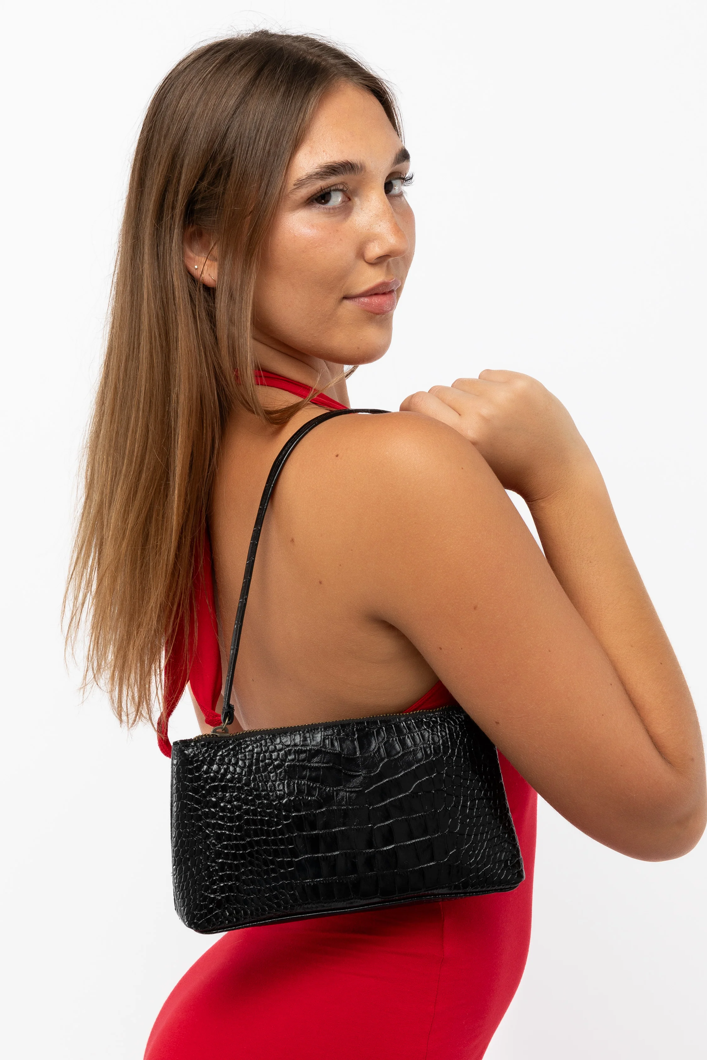 RLH3468 - Leather Zip Pochette - Image 19