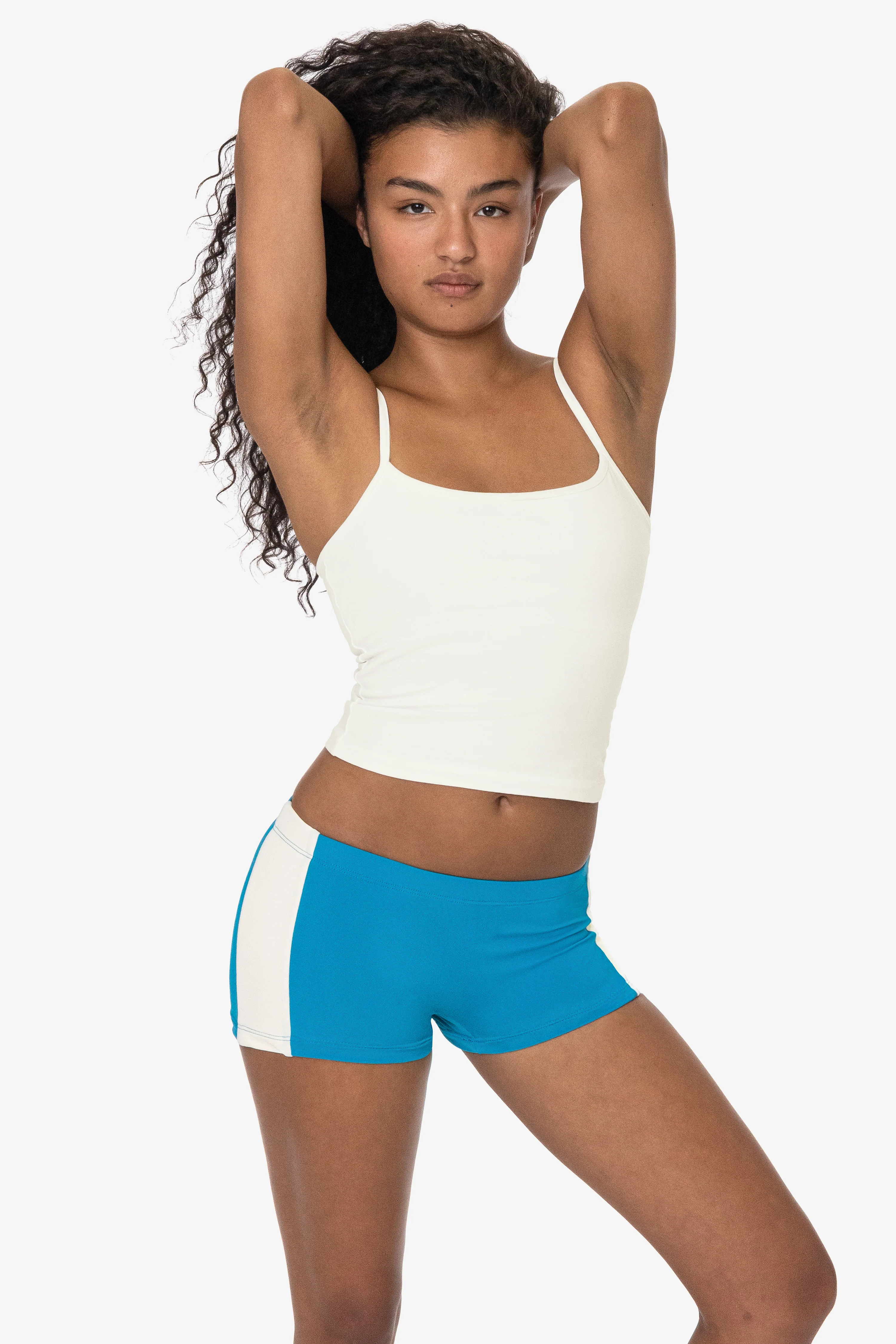 RNT532 - Nylon Tricot 2-Tone Mini Shorts - Image 3
