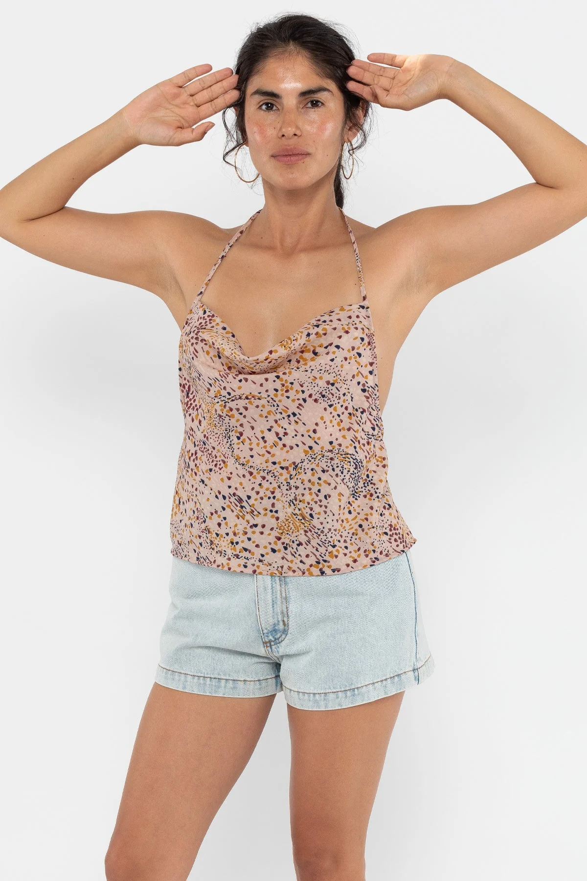 RPCH381 - Cowl Neck Halter Top - Image 11