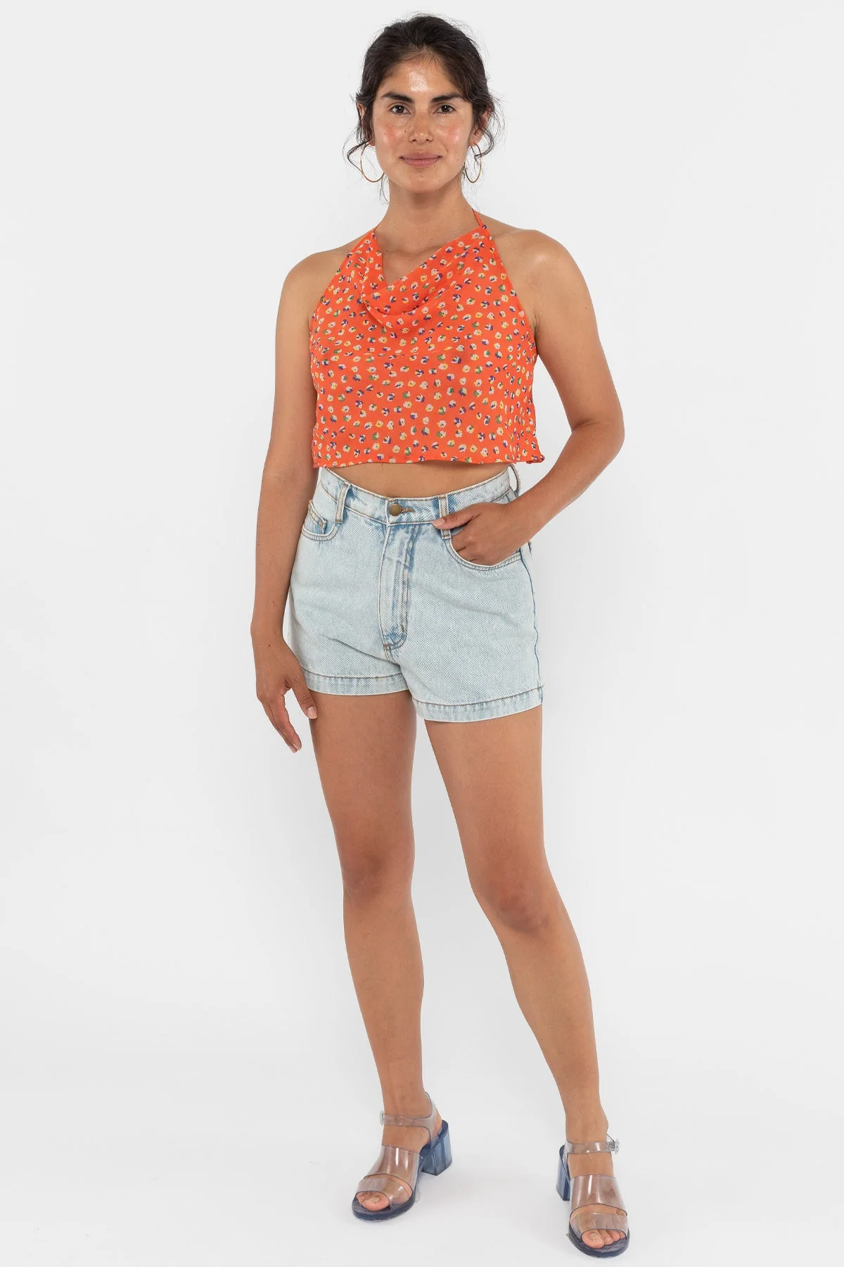 RPCH381 - Cowl Neck Halter Top - Image 14