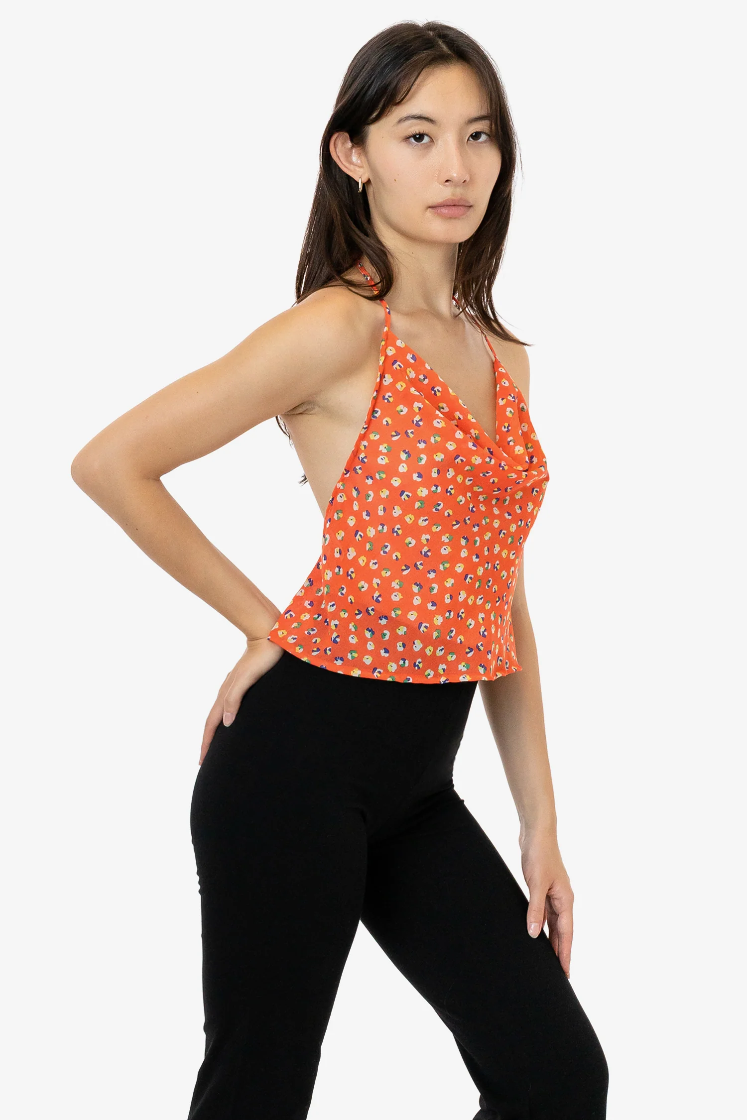RPCH381 - Cowl Neck Halter Top - Image 3