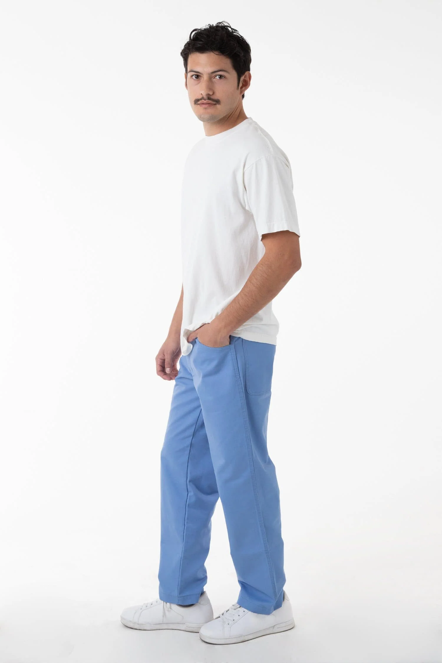 RTWL01 - Twill Work Pants Sky Blue - Image 3