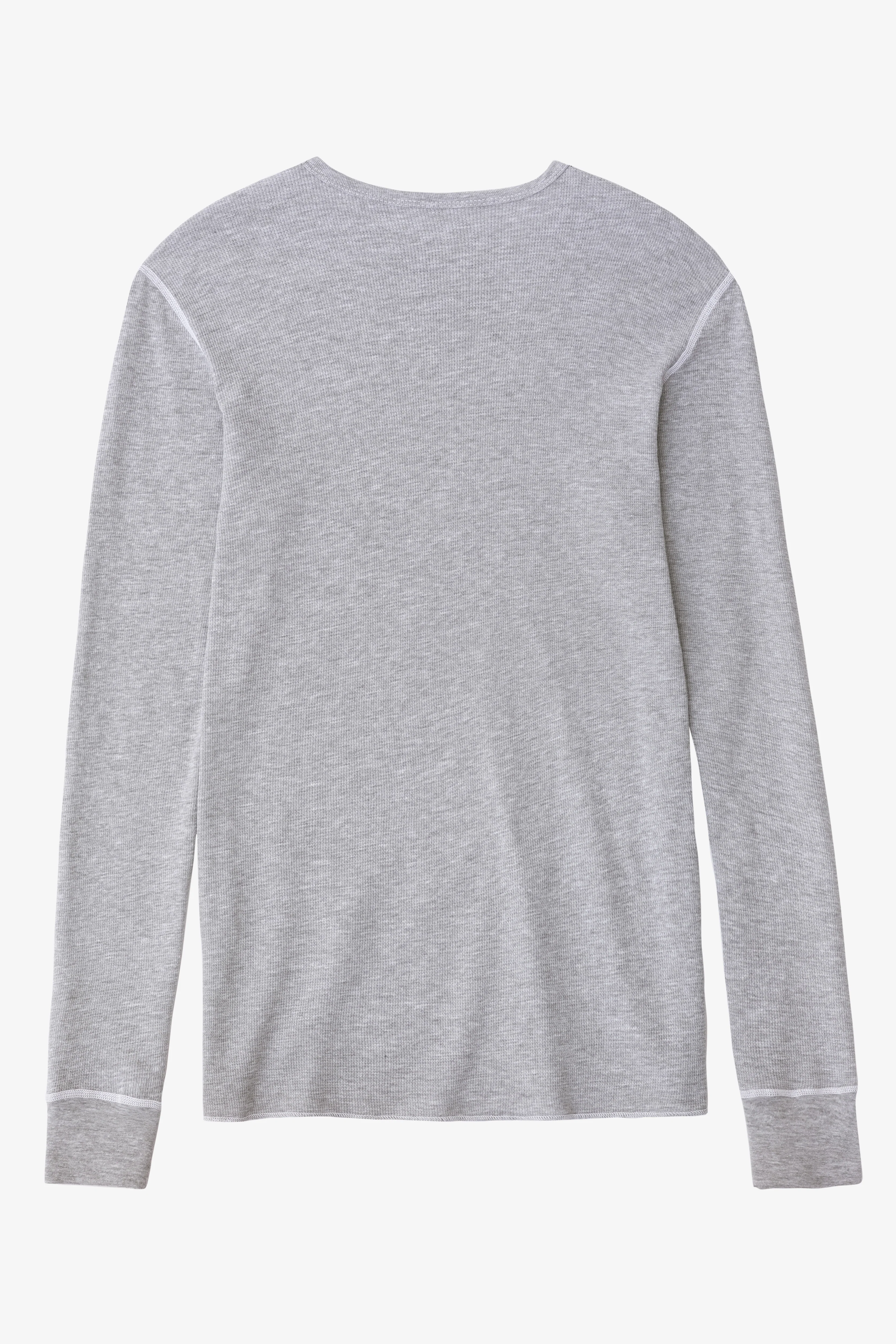 T407 - Poly-Cotton Thermal Long Sleeve Crewneck - Image 6