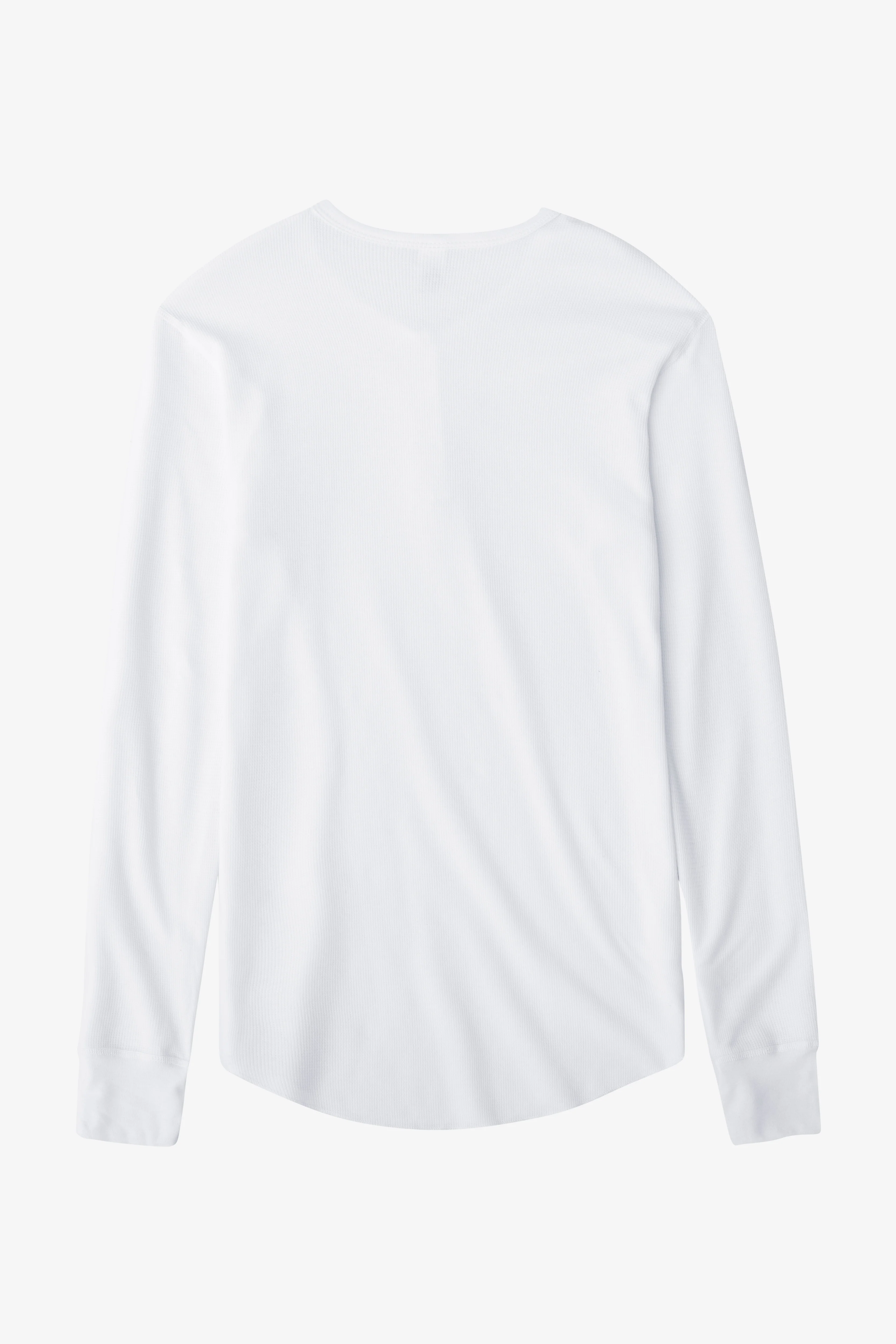 T457 - Poly-Cotton Thermal Long Sleeve Henley - Image 6