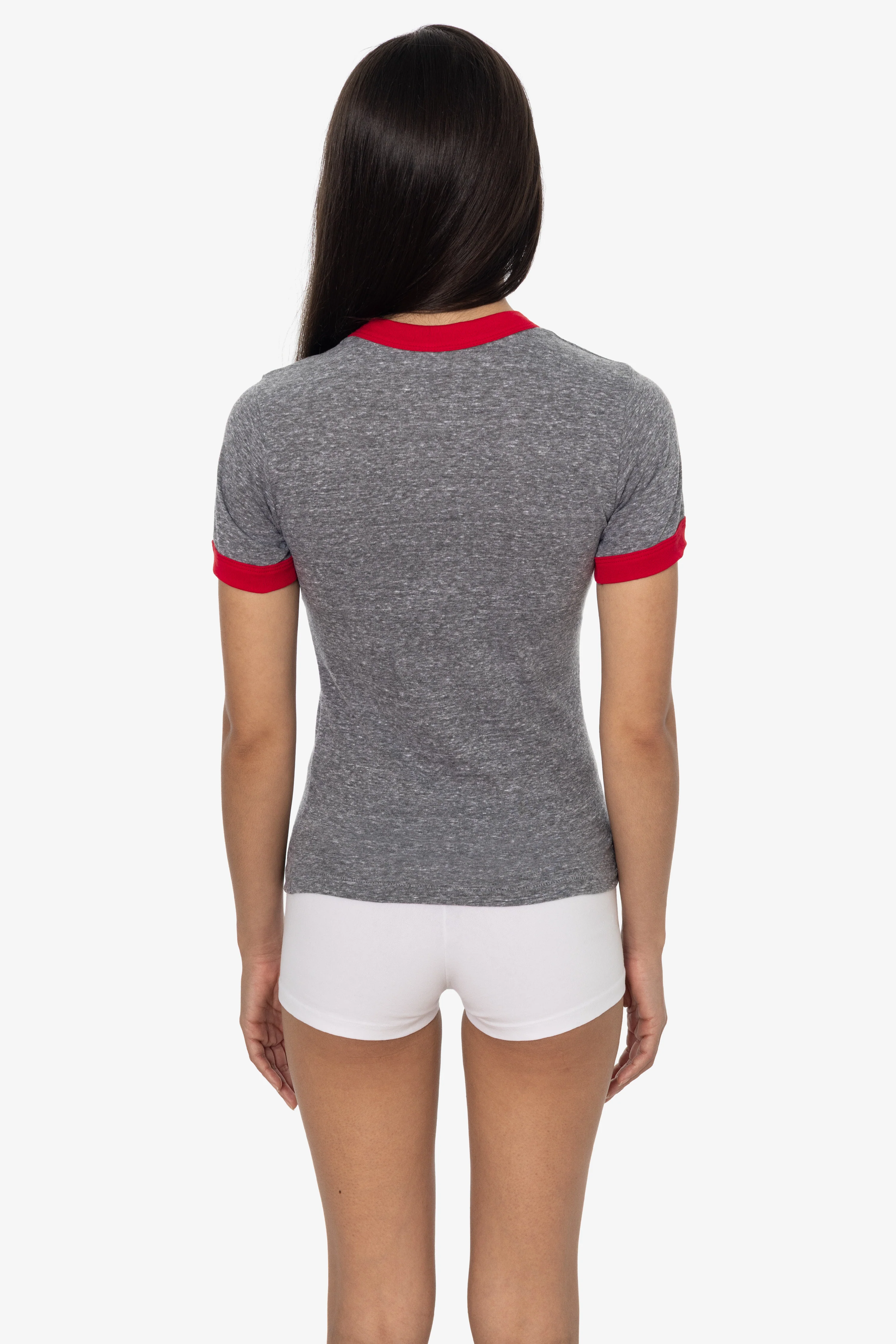 TR310 - Tri-Blend Women's Ringer Tee - Image 2