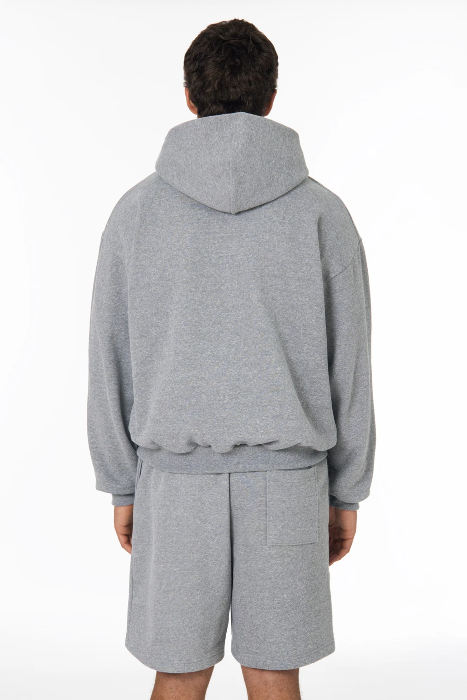TRF10 - 12 oz. Tri-Blend Gabardine Fleece Waist Length Pull Zip Hoodie - Image 2
