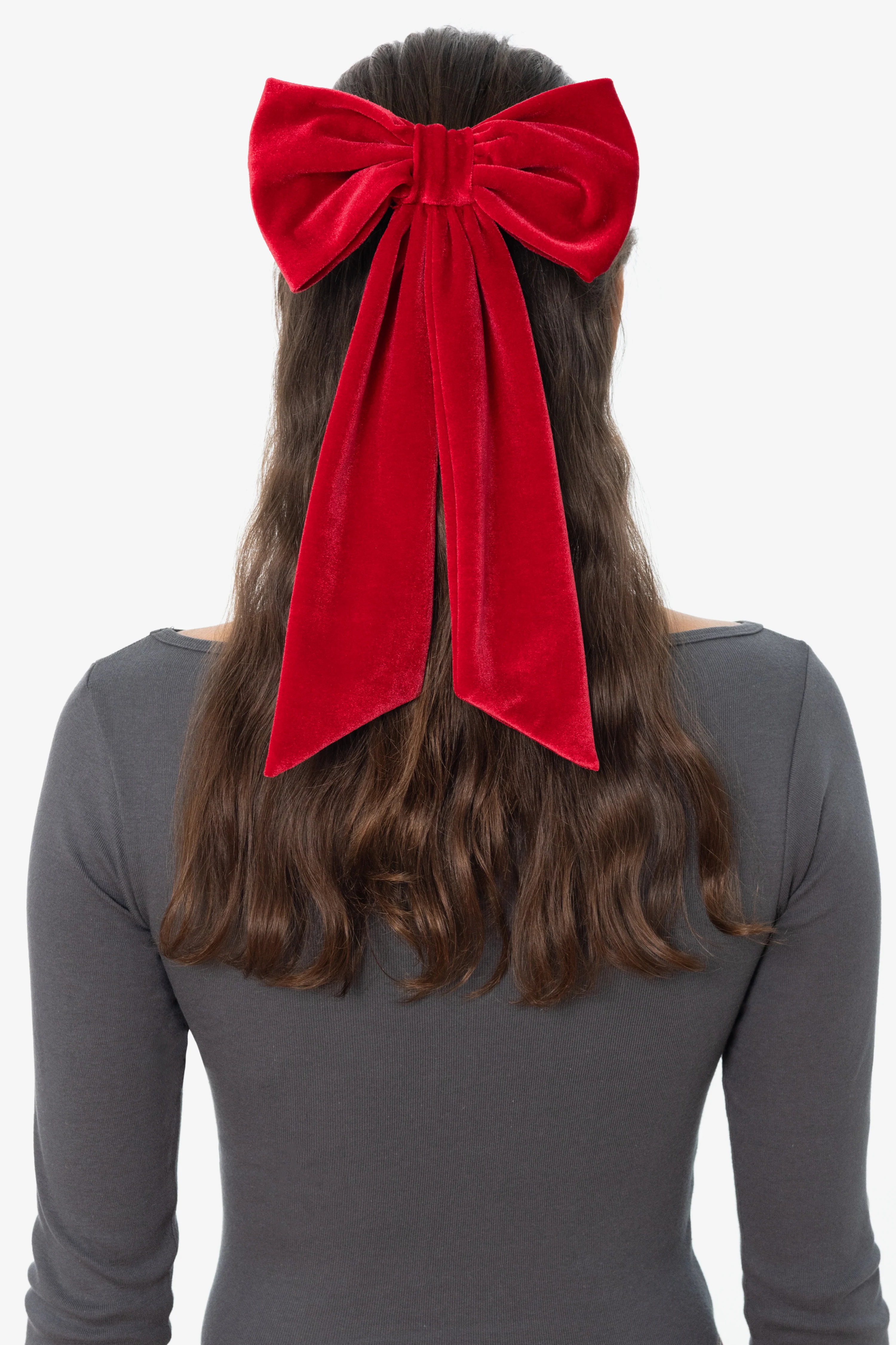 VVT051 - Velvet Long Schoolgirl Bow